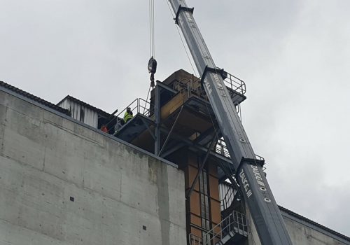 Auswechseln der Bunkeraustragschnecken